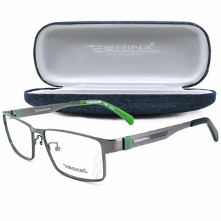 ZERINA แว่นตา รุ่น 9961 C-6 สีเทาเคลือบเงา Stainless SteelCombination  (Grey)