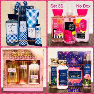 ของขวัญชุด 3 ชิ้น Bath and Body Works Signature Collection  Body lotion / Shower Gel / Body Mist  ชุดดูแลผิวยอดนิยม