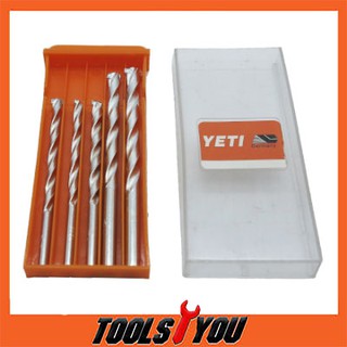 ภาพขนาดย่อของภาพหน้าปกสินค้าดอกสว่านสแตนเลส 5 Pcs YETI เจาะปูน จากร้าน toolsyou บน Shopee