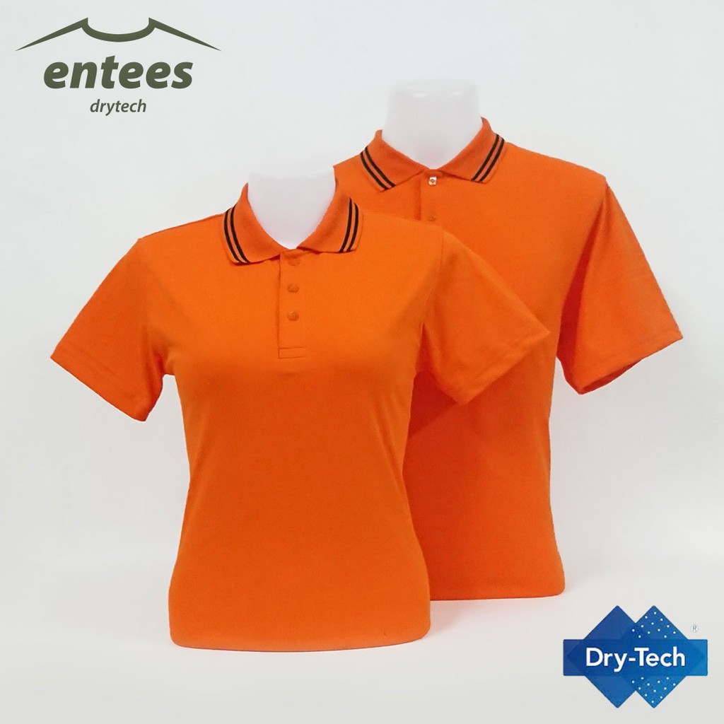 เสื้อโปโล-drytech-สีส้ม