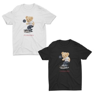 AIDEER Bear Collection เสื้อสกรีนลายหมี เสื้อลายตุ๊กตาหมี มีทั้งสีขาวและสีดำ FORWARD