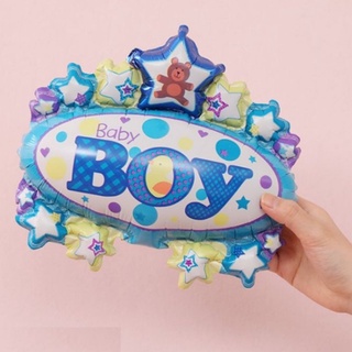 ลูกโป่ง Baby boys ขนาด 30×28cm (พร้อมส่ง)