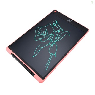 12 Inch LCD Writing Tablet Electronic Digital Drawing Board Erasable Writing Pad Single Color Screen One-Click Erase with Lock Button Gift for Children Adults Home Office School