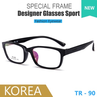 Japan ญี่ปุ่น แว่นตา แฟชั่น รุ่น 1072 C-1 สีดำเงา วัสดุ ทีอาร์90 TR90 กรอบเต็ม ขาข้อต่อ กรอบแว่นตา Glasses Frame Eyewear