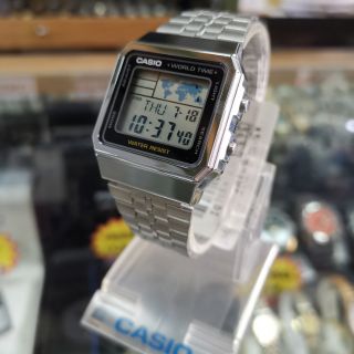 นาฬิกา​ข้อมือ​ดิจิตอล​ Casio​ รุ่น A500 สายเหล็ก กันน้ำ