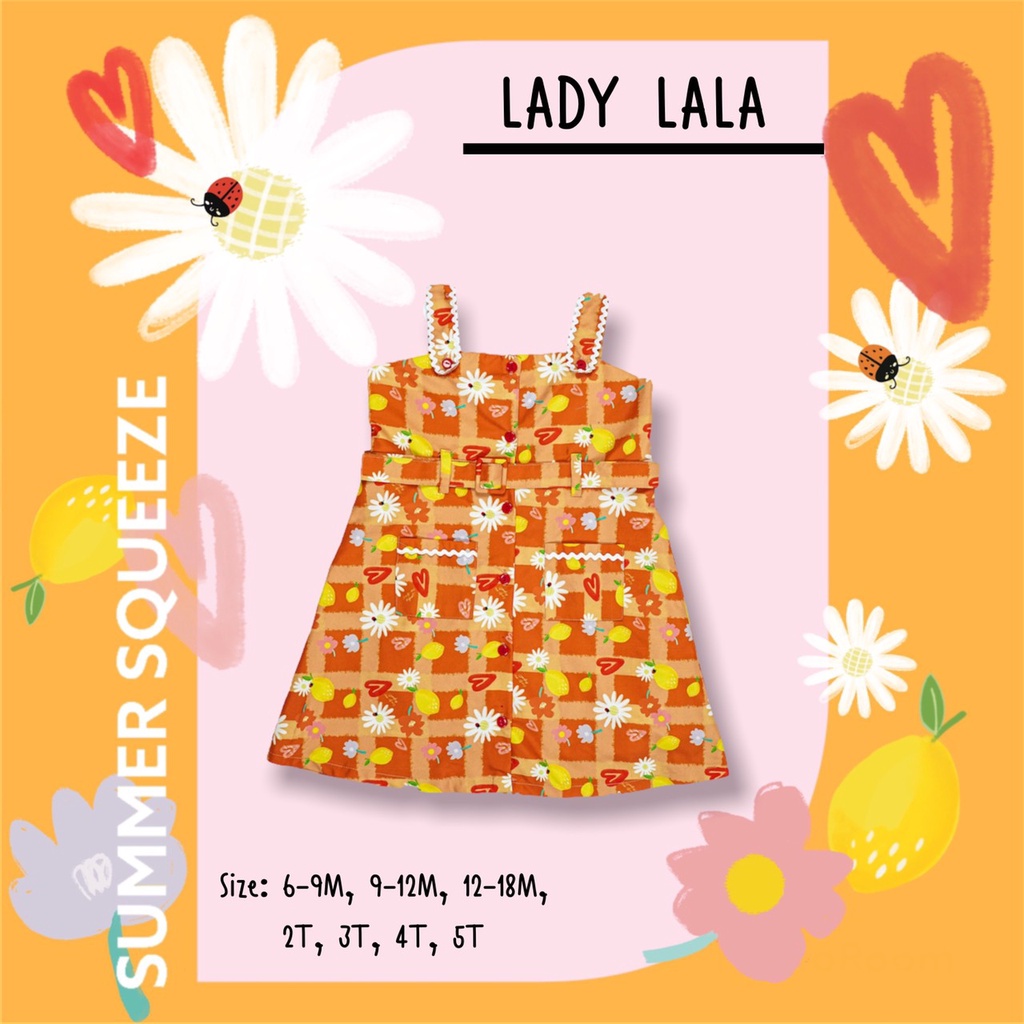 21august-baby-summer-squeeze-lady-lala-ชุดกระโปรงเด็ก-ชุดเด็ก-ผ้าไมโครพีช-สีส้ม