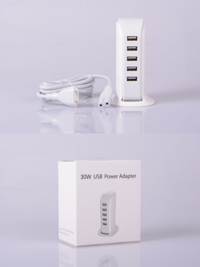 หัวชาร์จ-อะแดปเตอร์-30w-อุปกรณ์-ชาร์จมือถือ-adapter-5v4a-มี-5usb-สามารถใช้งานพร้อมกันได้-หัวชาร์จ-สุดคุ้ม