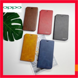 ภาพขนาดย่อของสินค้า015.เคสฝาพับ ใส่นามบัตรได้ ตั้งได้ รุ่น OPPO F5 F7 F9 A3S A37 A59 A12 A5S RENO2F F11PRO/Reno6 5g