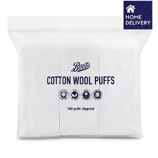 🧻สำลีแผ่น เช็ดหน้า boots 🦠ซองเล็ก/ใหญ่ 100/160 แผ่น🧧Cotton wool puffs 100% pure cotton non fleecing 100/160 puffs❤️