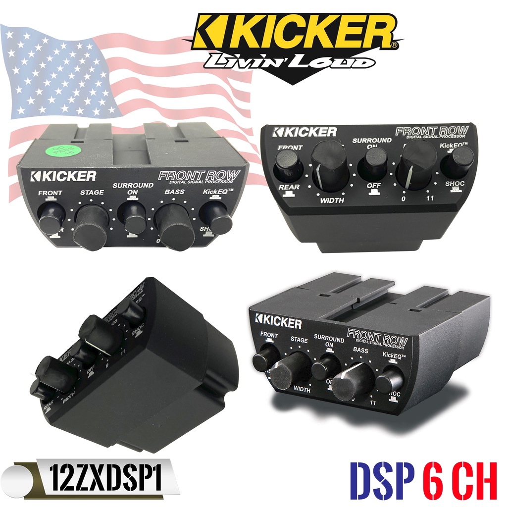 kicker-12zxdsp1-ชุดปรับแต่งเสียงคุณภาพดี-6ชาแนลตัวท้อป-สำหรับเครื่องเสียงรถยนต์