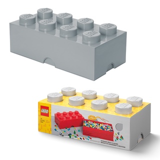 กล่องเลโก้ กล่องใส่เลโก้ LEGO Storage Brick 8 Medium Stone Grey สีเทา 50x25x18 cm ของแท้