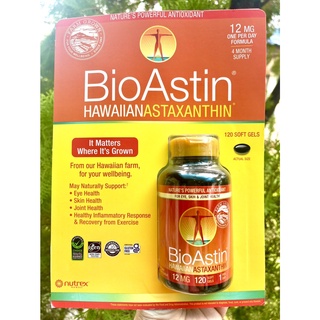 ภาพหน้าปกสินค้าNew (exp.7/2025) ขนาด120เม็ด Nutrex BioAstin Hawaiian astaxanthin 12 mg รุ่น 120เม็ด ทานได้4เดือนของแท้ ซึ่งคุณอาจชอบสินค้านี้