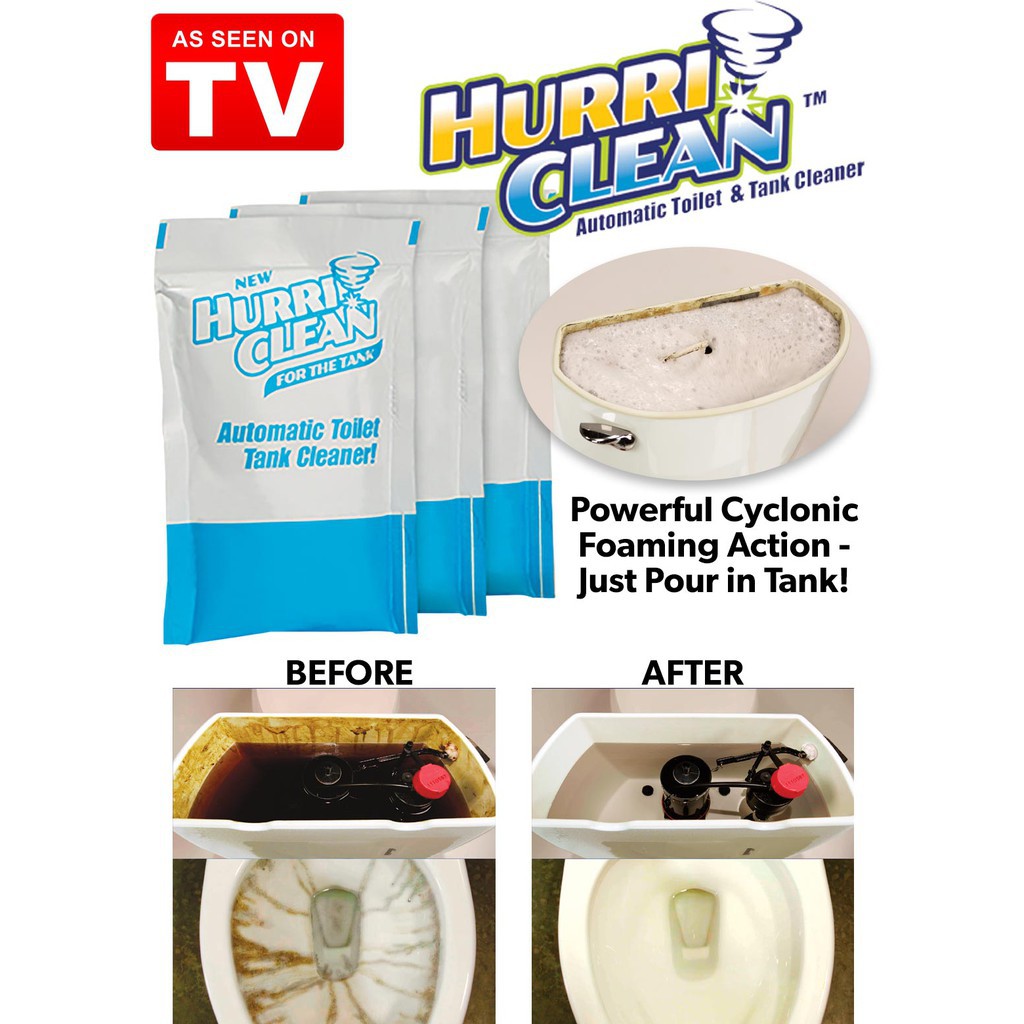 hurri-clean-ผลิตภัณฑ์ทำความสะอาดโถส้วม-แบบไม่ต้องขัด-1-แพ็ค-มี-3-ซอง-automatic-toilet-tank-cleaner-ราคาที่สุดจัดเร็วทัน