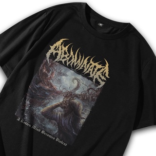 เสื้อยืดโอเวอร์ไซส์เสื้อยืด พิมพ์ลายวงร็อค Abominate 2 Music Metal สไตล์วินเทจ พังก์ร็อค โอเวอร์ไซซ์ พรีเมี่ยม สําหรับผู