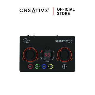 CREATIVE Sound Blaster GC7 Sound Card สำหรับการเล่น และสตรีมเกม พร้อมปุ่มตั้งค่าได้ซาวด์การ์ด USB DAC/Amp แบบ 5.1 แท้