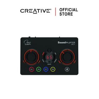 ภาพหน้าปกสินค้าCREATIVE Sound Blaster GC7 Sound Card สำหรับการเล่น และสตรีมเกม พร้อมปุ่มตั้งค่าได้ซาวด์การ์ด USB DAC/Amp แบบ 5.1 แท้ ที่เกี่ยวข้อง