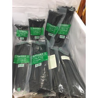 "BANDEX"  CABLE TIE NYLON BLACK COLOR (100เส้น/ถุง)  **ราคาต่อแพ็ค**(สามารถออกใบกำกับภาษีได้ค่ะ)