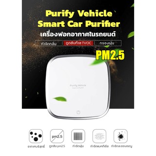 เครื่องฟอกอากาศพกพา ขนาดเล็ก 2in1 เครื่องฟอกมินิ ในรถหรือโต๊ะทำงาน 👈 Mini Air Purifiers