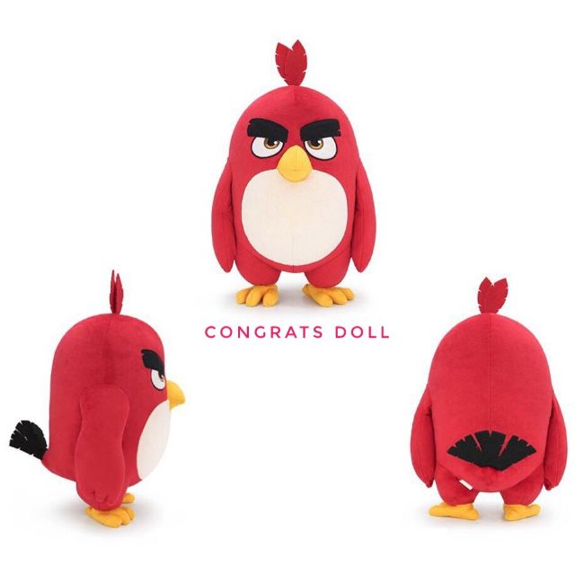 ลิขสิทธิ์แท้-ส่งฟรี-10-นิ้ว-เรด-red-แองกรี้เบิร์ด-angry-bird-ตุ๊กตา