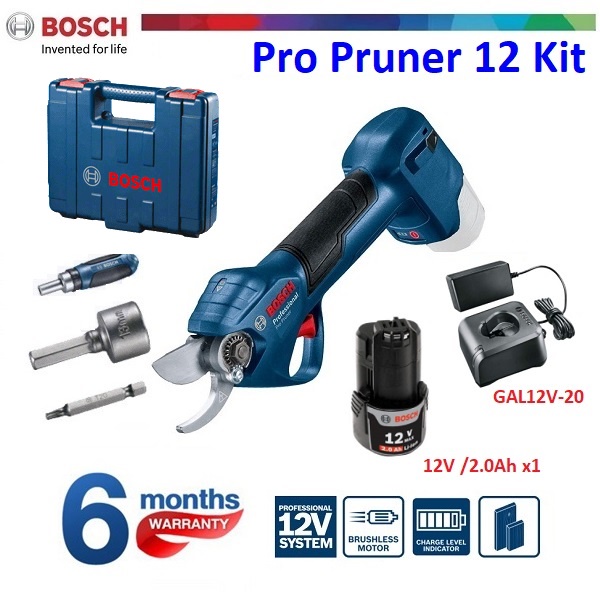 กรรไกรตัดกิ่งไร้สาย Pro Pruner BOSCH Kit 06019K10K1 | Shopee Thailand