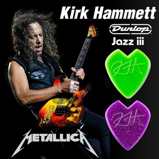 สินค้า KIRK HAMMETT JAZZ III Pick ของแท้ 100% DUNLOP guitar pick