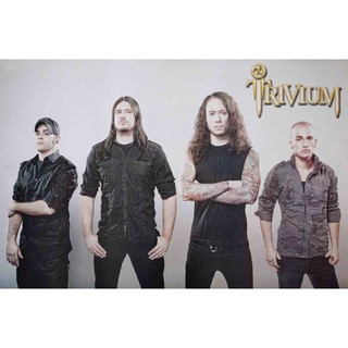 โปสเตอร์ Trivium ทริเวียม วง ดนตรี เฮฟวี เมทัล อเมริกัน รูป ภาพ ติดผนัง สวยๆ poster 34.5x23.5นิ้ว(88x60 ซม.โดยประมาณ)