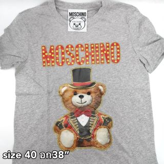 NEW​ Moschino​ T-shirt​ อก​ 38"