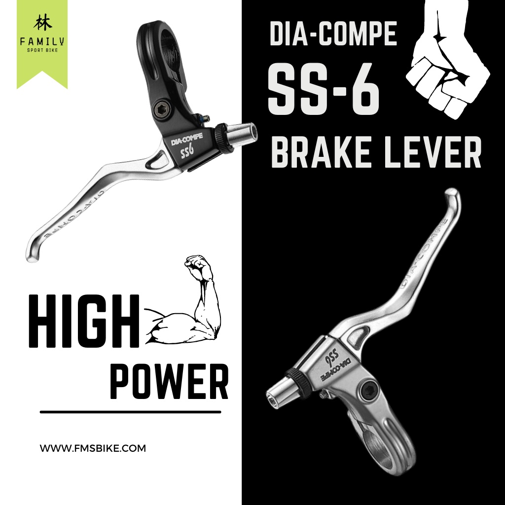 ภาพหน้าปกสินค้ามือเบรคจักรยาน Diacompe SS-6 High Power Brake Lever