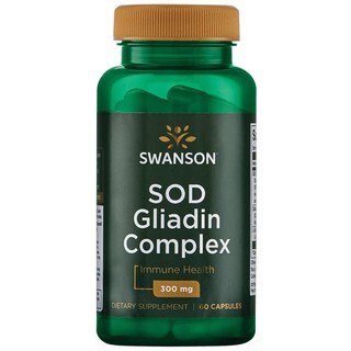 (ราคาพิเศษ จำนวนจำกัด) Swanson Ultra SOD Gliadin Complex - GliSOdin 300 mg 60 แคปซูล เอสโอดี สูตรผสม กลูต้าไธโอน