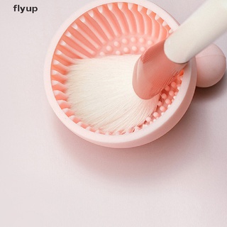 Flyup แผ่นซิลิโคนเจลทําความสะอาดแปรงแต่งหน้า 1 ชิ้น