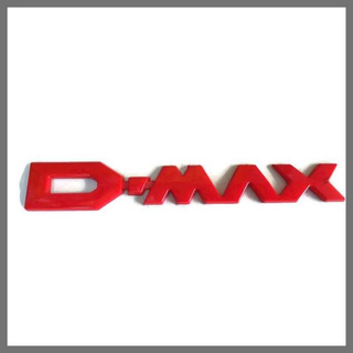 สีแดง​ โลโก้​ ISUZU​ -​ D-MAX​สีแดงติดท้ายรถยนต์​ สำหรับ อีซูซุ D-MAX 2012-2019ราคาดีที่สุด จบในที่เดียว