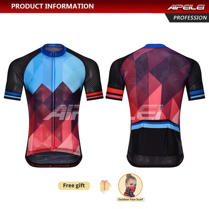 พร้อมส่ง-peilei-เสื้อปั่นจักรยานแขนสั้นสำหรับผู้ชายจักรยาน-mtb-road-bikes-จักรยานเสือภูเขาสวมใส่ฤดูร้อน