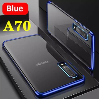 Case Samsung Galaxy A70 เคสนิ่ม ขอบสีหลังใส เคสกันกระแทก สวยและบาง TPU CASE เคสซีลีโคน สินค้าใหม่ ส่งจากไทย