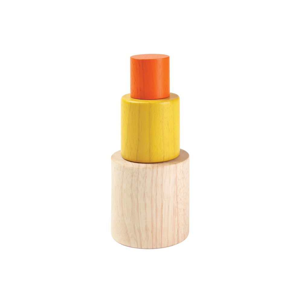 PlanToys ของเล่นไม้ 5376 Nesting Cylinders กระบอกเรียงซ้อน เสริม ...