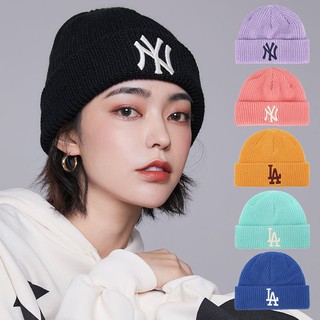 หมวกไหมพรมถัก ผ้าหนา กันหนาว สีเยอะมาก (16สี)