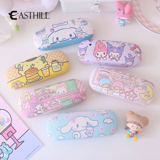 Easthill Sanrio Hello Kitty น่ารัก ชินนาม่อน สุนัข แว่นตา เคสเมโลดี้ คุโรมิ พุดดิ้ง สุนัข กล่องใส่แว่นตา การ์ตูน กล่องเก็บของ