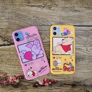 เคสโทรศัพท์มือถือ ลายการ์ตูน หมีพูห์ สำหรับ iphone 6 6s 6plus / 6splus 7 / 8 7plus  8plus  X XR XS XSMAX SE2 11 / 11pro 11promax