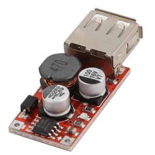 โมดูลลดแรงดันไฟ 6V-36V เป็น USB 5V 3A DC-to-DC Buck Step down Converter Module