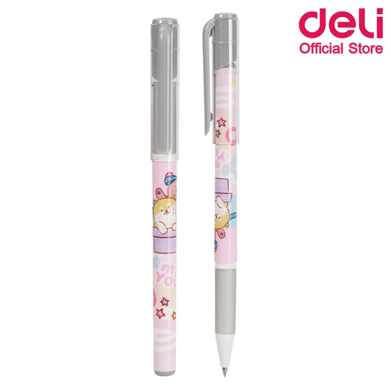 deli-g15-gel-pen-ปากกาเจล-หมึกดำ-0-5mm-แพ็ค-12-แท่ง-ปากกา-อุปกรณ์การเรียน-เครื่องเขียน-ปากกาเจล-ราคาถูก-อุปกรณ์เครื่องเขียน