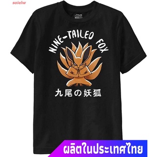 นารูโตะ ผู้ชาย Ripple Junction Naruto Shippuden Youth Nine Tails Chibi Heavy Weight Crew T-Shirt discount เสื้อยืดผ้าฝ้า