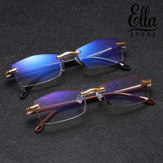 Ellastore123 แว่นขยาย สายตายาว ป้องกันแสงสีฟ้า สําหรับอ่านหนังสือ ทุกเพศ