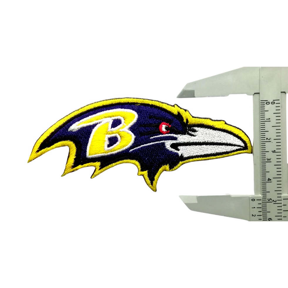 baltimore-ravens-ตัวรีดติดเสื้อ-หมวก-กระเป๋า-แจ๊คเก็ตยีนส์-กีฬา-อเมริกันฟุตบอล-ทีม-nfl-embroidered-iron-on