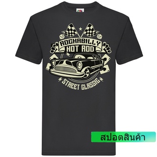 เสื้อยืดลําลอง ผ้าฝ้าย 100% แขนสั้น พิมพ์ลายกราฟฟิค Rockabilly Rod ของขวัญวันพ่อ 2022