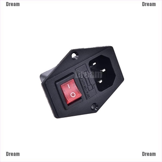 &lt;Dream&gt; โมดูลซ็อกเก็ตสวิตช์ไฟ 3pin Iec 320 C 14 Inlet 10a 250