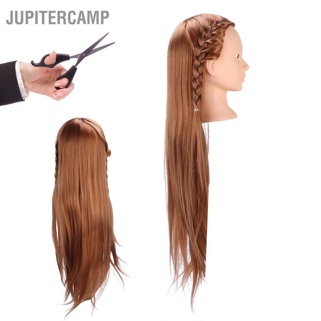 jupiter-โมเดลหุ่นหัว-หุ่นหัวนางแบบผมยาว-สีน้ําตาลอ่อน-สำหรับฝึกทำผม-ตัดผม-ผมหนาสวย