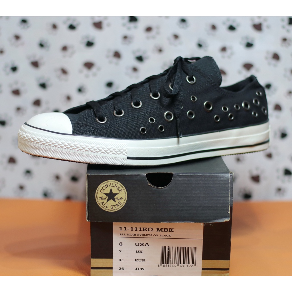 converse-รุ่น-all-star-eyelets-ox-hi-black-รองเท้าผ้าใบ-รองเท้าผ้าใบหุ้มข้อ-สีดำ-ใหม่มือ1-ของแท้100-มีของ-พร้อมส่ง