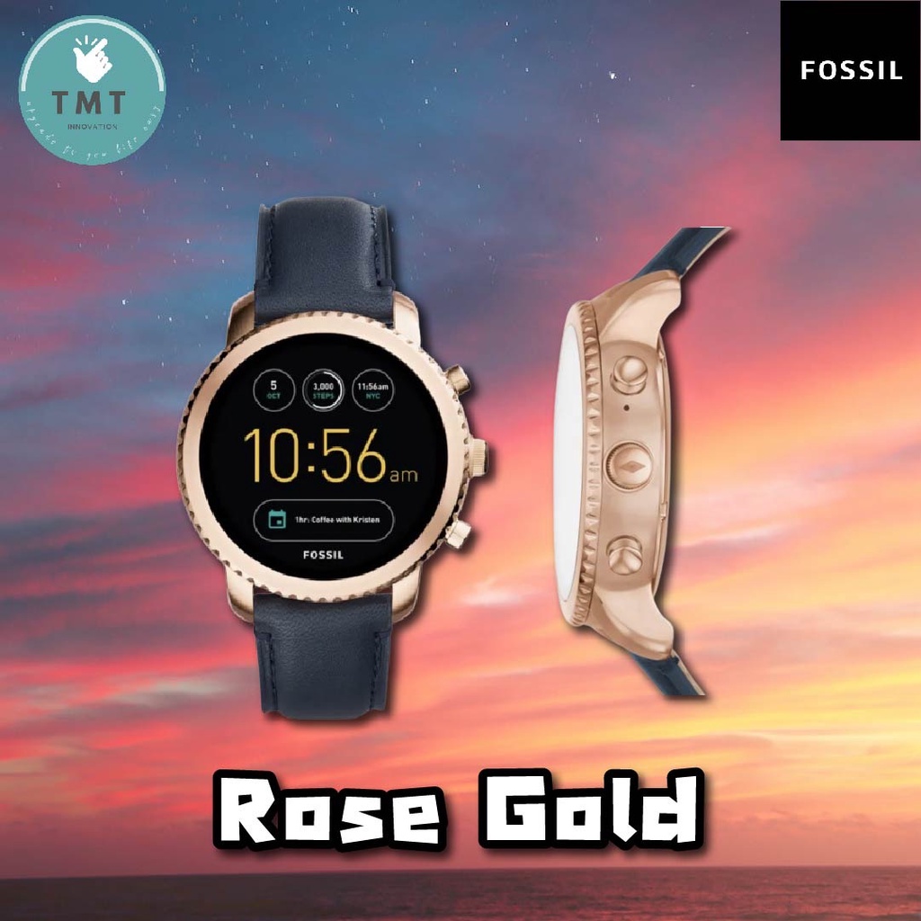 Fossil Gen Q Explorist Sport Watch ดีไซน์เรียบหรู วัสดุที่ทนทาน  สายหนังพรีเมียม ✅รับประกันศูนย์ไทย