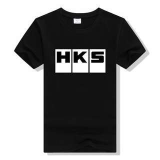 เสื้อยืด พิมพ์ลายโลโก้ HKS Power and Sportser Performance Turbo สําหรับผู้ชาย และผู้หญิงSize S-5XL