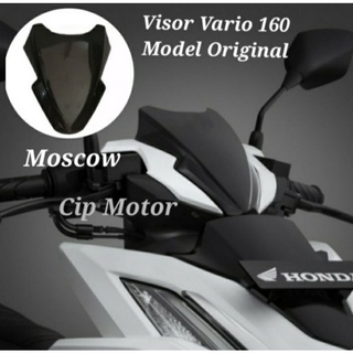 Hitam Visor VARIO 160 โมเดล ABS สีดํามันวาว