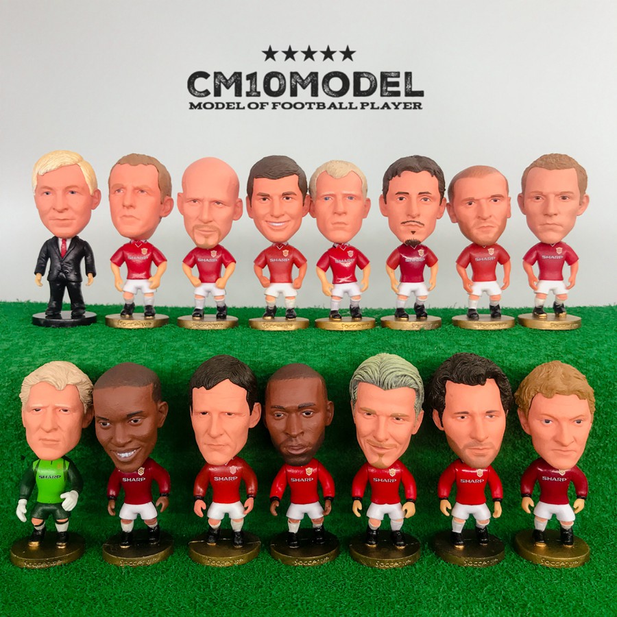 ภาพหน้าปกสินค้าโมเดลนักบอล soccerwe -Manchester United s.1998/1999 ครบเซ็ต